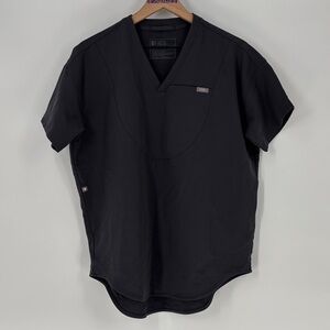 Figs Small slate gray scrub top